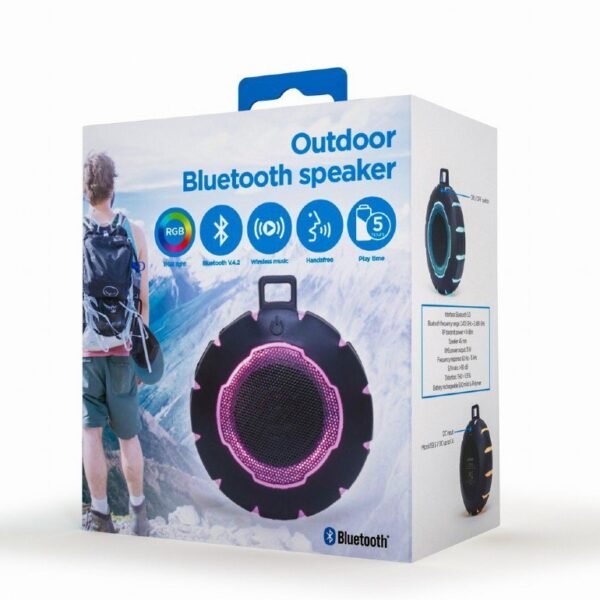Coluna Gembird Bluetooth Portátil com LED - Image 4