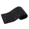 Teclado 2HIX Silicon Lavável e Flexivel USB Preto